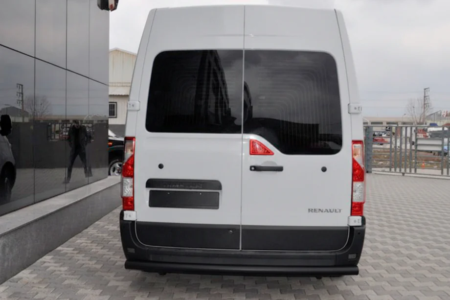 Renault Master 2011-2023 гг. Задняя дуга Black (нерж. сталь) Image