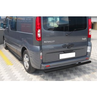 Задняя защита AK002 Черная (нерж. сталь) Opel Vivaro 2001–2015 гг. фото 2