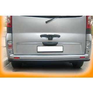 Задняя защита AK002 Черная (нерж. сталь) Opel Vivaro 2001–2015 гг. фото 4