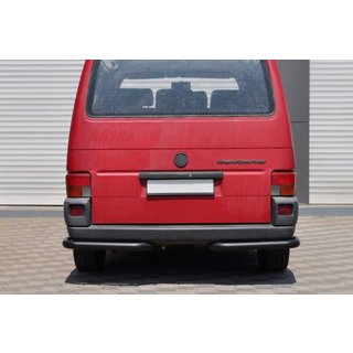 Задние уголки AK003 Черные (2 шт., нержавейка) Volkswagen T4 Caravelle/Multivan 1990–2003 гг. фото 1