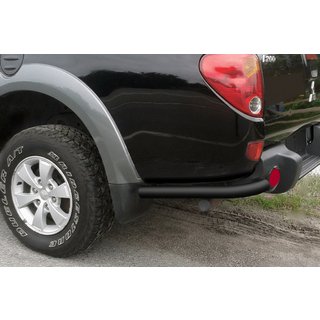 Задние углы AK003 Черный (2 шт., Нержавейка) Mitsubishi L200 2006-2015 гг. фото 3