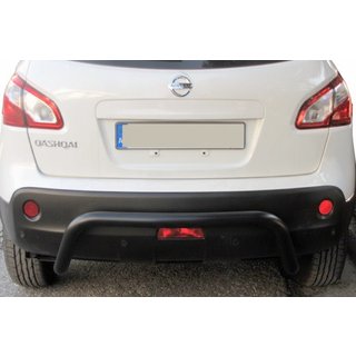 Задняя дуга AK007 Черная (нержавеющая сталь) Nissan Qashqai 2007-2010 гг. фото 2