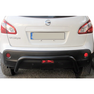 Задняя дуга AK007 Черная (нерж. сталь) Nissan Qashqai 2010-2014 гг. фото 2