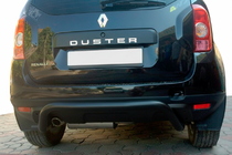 Renault Duster 2008–2017 гг. Задняя дуга Black (нерж.) фото 4