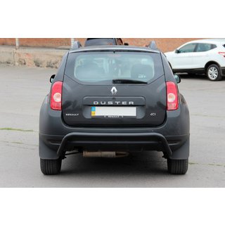 Задняя дуга Black (нерж.) Dacia Duster 2008-2018 гг. фото 2