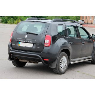 Задняя дуга Black (нерж.) Dacia Duster 2008-2018 гг. фото 3