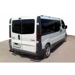 Задние уголки AK003 Черные (нержавейка) Opel Vivaro 2001–2015 гг. фото 1