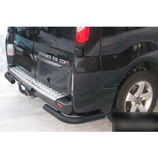 Задние уголки AK003 Черные (нержавейка) Opel Vivaro 2001–2015 гг. фото 2