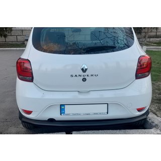 Задняя дуга AK002 Черная (нерж. сталь) Renault Sandero 2013-2022 гг. фото 2