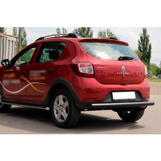 Задняя дуга AK002 Черная (нерж. сталь) Dacia Sandero 2013-2020 гг. фото 2