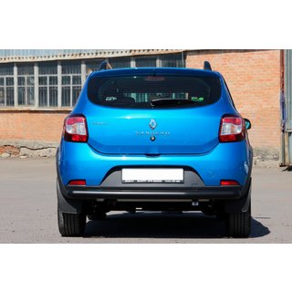 Задняя дуга AK002 Черная (нерж. сталь) Dacia Sandero 2013-2020 гг. фото 4