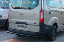 Ford Custom 2013-2022 гг. Задняя дуга AK002 Черная (нерж. сталь) фото 2