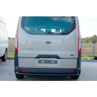 Задняя дуга AK002 Черная (нерж. сталь) Ford Custom 2013-2022 гг. фото 4