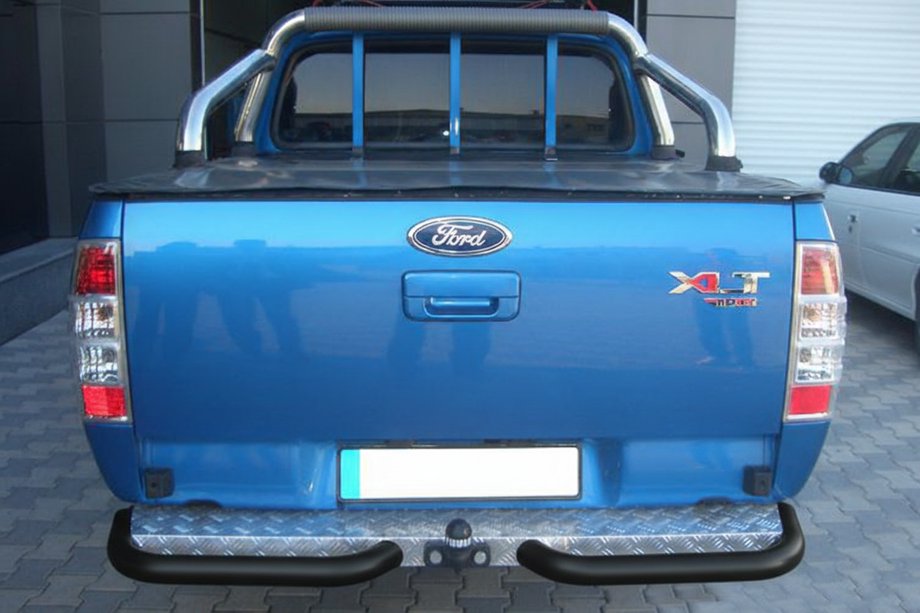 Ford Ranger 2007-2011 гг. Задние углы AK003 Черные (2 шт., Нерж. сталь) Фото 2