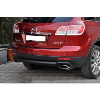 Задняя дуга AK002 Черная (нерж.) Mazda CX-9 2007-2016 гг. фото 1