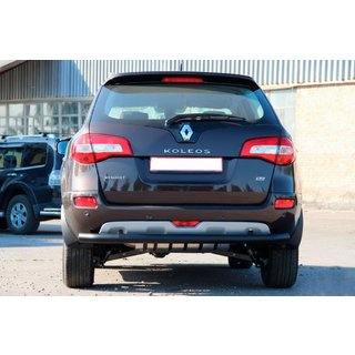 Задняя дуга AK002 Черная (нерж. сталь) Renault Koleos 2008-2016 гг. фото 3