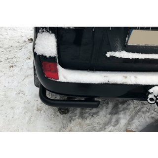 Задние уголки AK003 Черные (2 шт., нержавейка) Toyota Land Cruiser 200 2007-2021 гг. фото 2