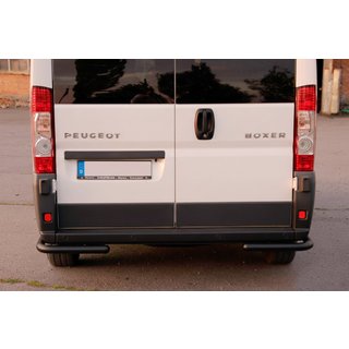Задние уголки AK003 Черные (2 шт., нержавейка) Peugeot Boxer 2006-2025 гг. фото 3