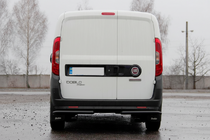 Opel Combo 2012-2018 гг. Задние угловые дуги AK003 Черный (нерж. сталь) фото 3