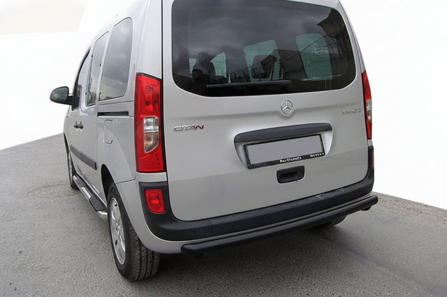 Mercedes Citan 2013-2021 гг. Задняя дуга AK002 Черная (нерж.) Фото 1