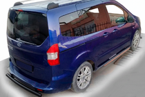 Ford Courier 2014-2023 гг. Задняя дуга AK002 Черная фото 1