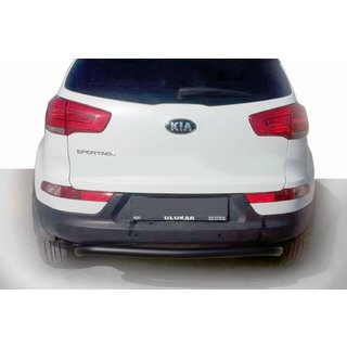 Задняя дуга AK002-1 Черная (Нержавеющая сталь) Kia Sportage 2010-2015 гг. фото 1