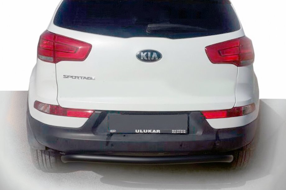 Kia Sportage 2010-2015 гг. Задняя дуга AK002-1 Черная (Нержавеющая сталь) Фото 1