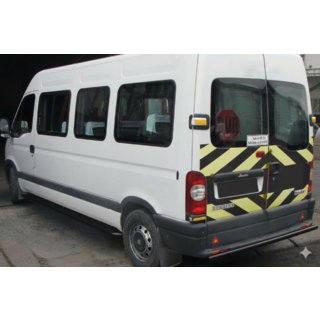 Задняя дуга AK002 Черная (нерж.) Opel Movano 2004-2010 гг.