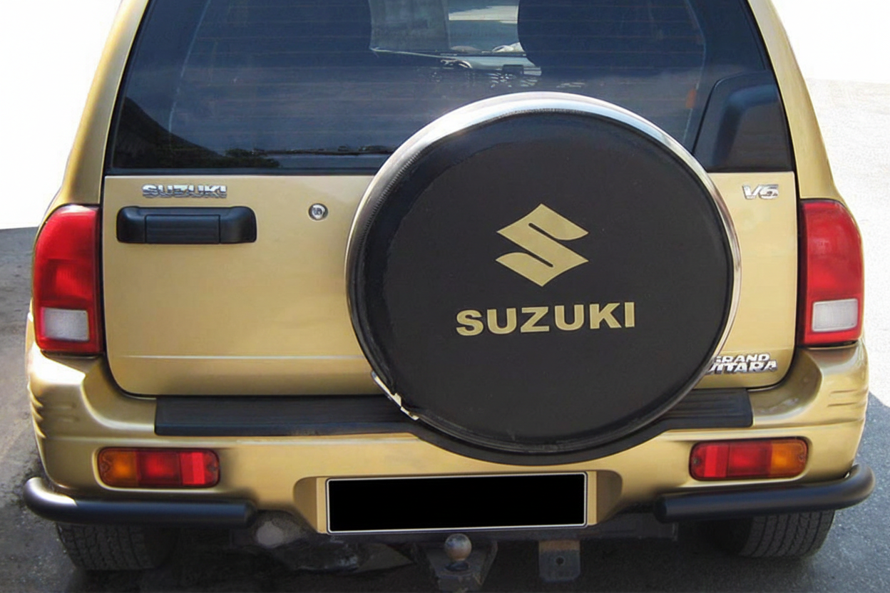 Задній захист AK003 Black (нерж) для Suzuki Vitara 1998-2006 рр