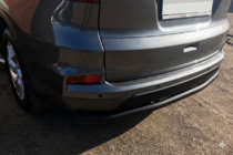 Honda CRV 2012-2016 гг. Задняя дуга AK002 Черная (нерж. сталь) фото 3
