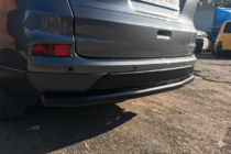 Honda CRV 2012-2016 гг. Задняя дуга AK002 Черная (нерж. сталь) фото 2