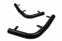 Fiat Scudo 1996-2007 гг. Задние уголки AK003 Черные (2 шт., нержавейка) фото 1