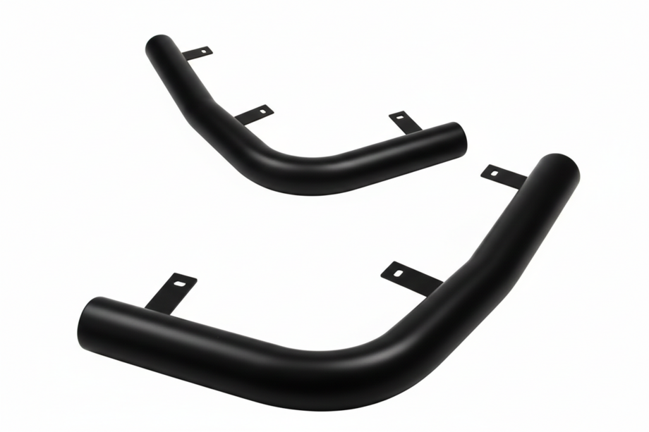 Fiat Scudo 1996-2007 гг. Задние уголки AK003 Черные (2 шт., нержавейка) Image