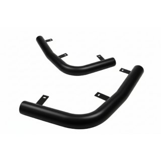 Задние уголки AK003 Черные (2 шт., нержавейка) Ford Transit 2000–2014 гг.