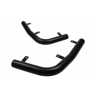 Задние уголки AK003 Черные (2 шт., нержавейка) Peugeot Expert 1995-2007 гг.