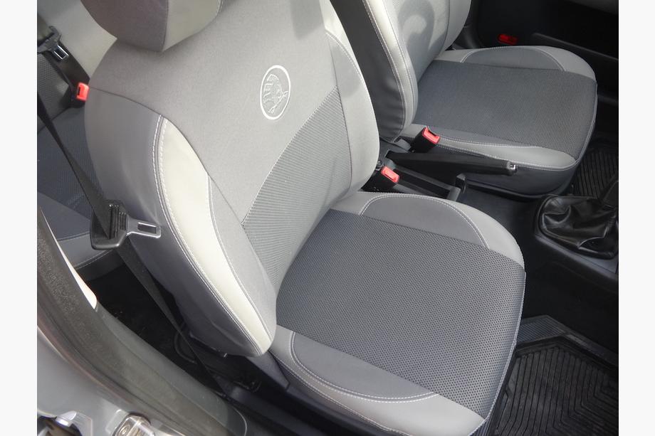 Skoda Octavia II A5 2010-2013 гг. Авточехлы (Эко-кожа↗Ткань, Premium) Фото 31