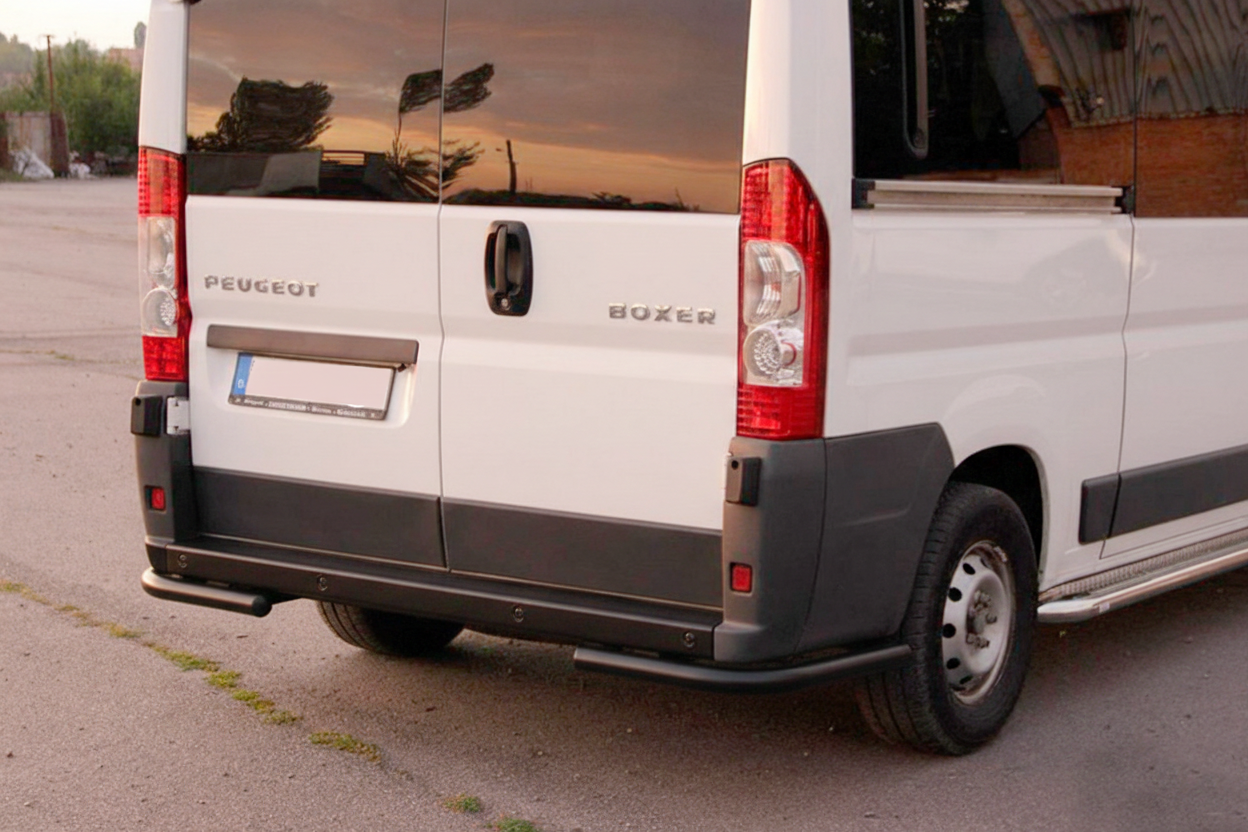 Задні куточки AK003 Black (2 шт., нерж) для Opel Movano 2021- рр - фото 2