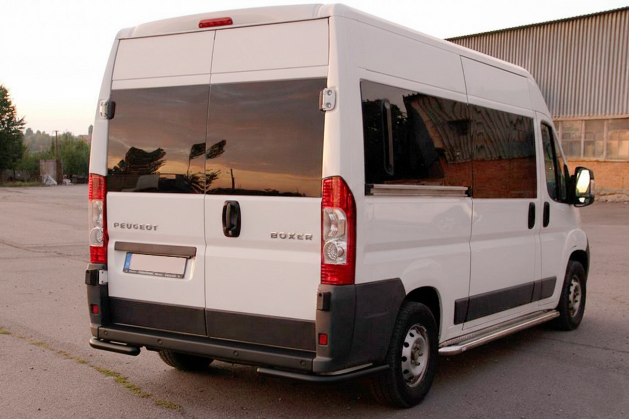 Задні куточки AK003 Black (2 шт., нерж) для Opel Movano 2021- рр - фото 4