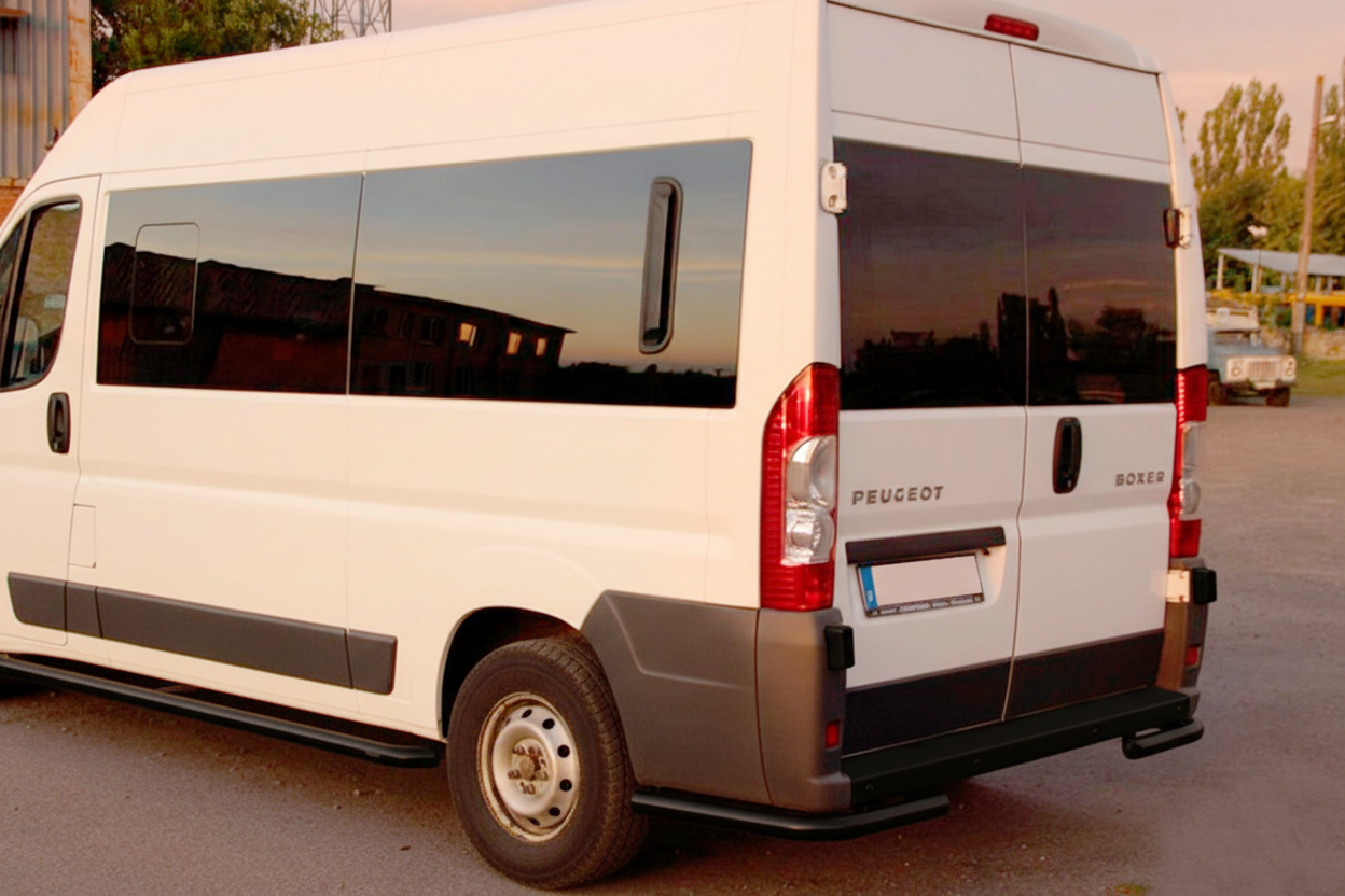 Задні куточки AK003 Black (2 шт., нерж) для Opel Movano 2021- рр - фото 5