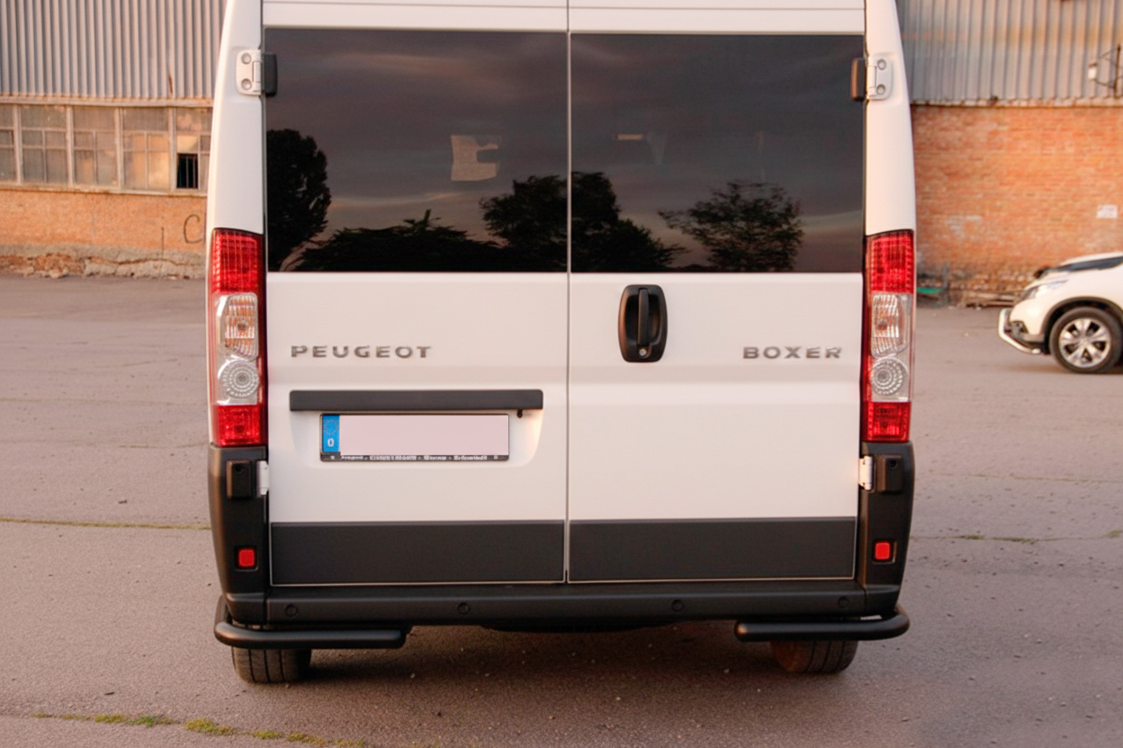 Задні куточки AK003 Black (2 шт., нерж) для Opel Movano 2021- рр - фото 6
