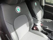 Skoda Superb 2001-2009 гг. Авточехлы (Эко-кожа↗Ткань, Premium) фото 6