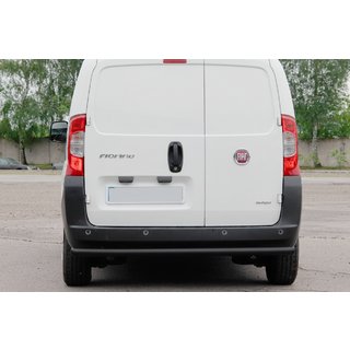 Задняя защита Black (нержавеющая сталь) Fiat Fiorino/Qubo 2008-2024 гг. фото 3