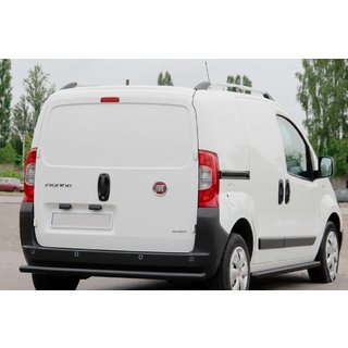 Задняя защита Black (нержавеющая сталь) Fiat Fiorino/Qubo 2008-2024 гг. фото 2
