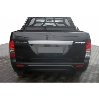 Задняя дуга AK006 Черная (нержавейка) SsangYong Action 2005-2018 гг. фото 1