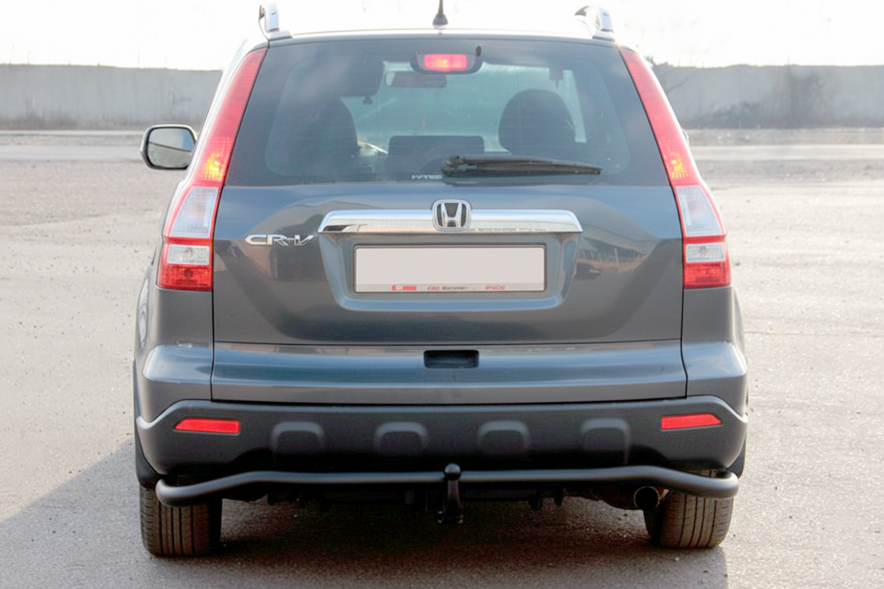 Задня дуга AK008 Black (нерж.) для Honda CRV 2007-2011 рр