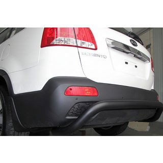 Задняя дуга AK007 Черная (нерж. сталь) Kia Sorento II XM 2009-2014 гг. фото 2
