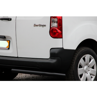 Задние угловые дуги AK-003 Черные (нерж. сталь) Peugeot Partner Tepee 2008-2018 гг. фото 2