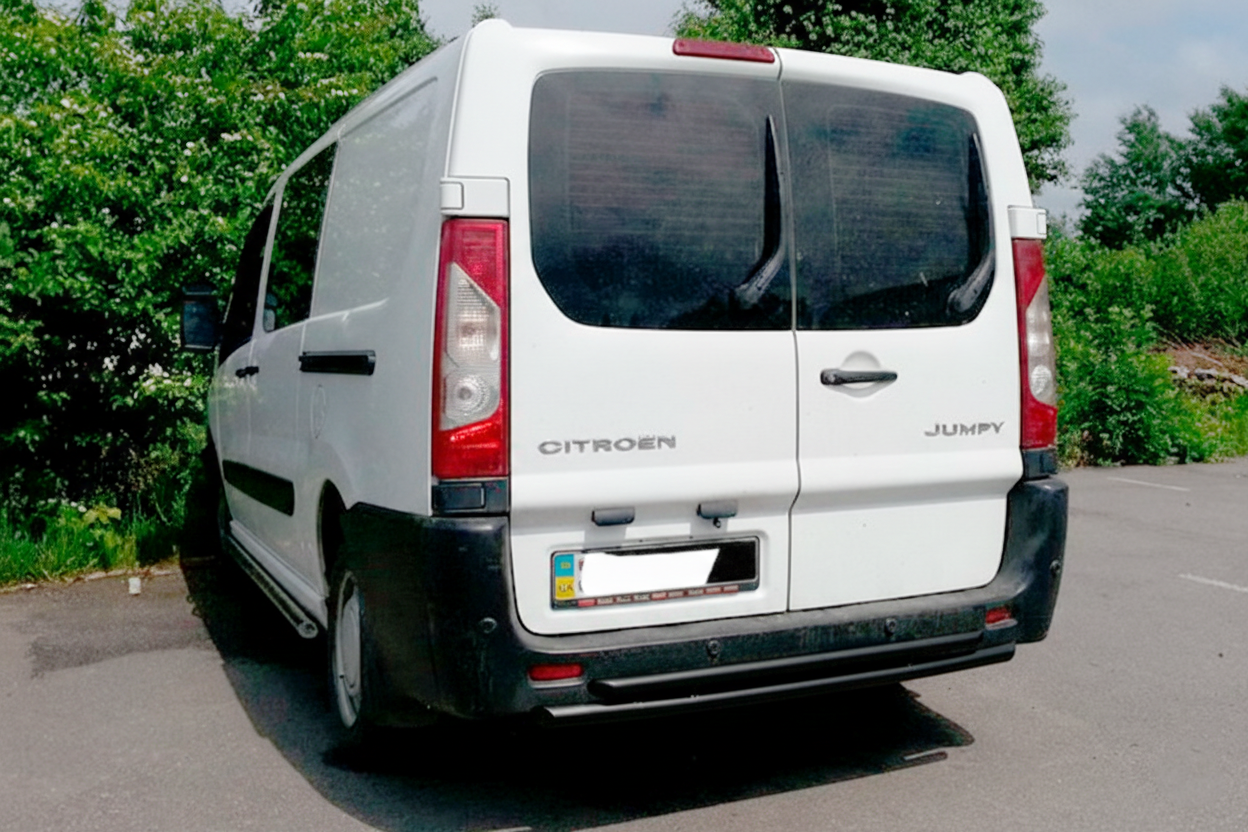 Задня дуга Double Black (нерж.) для Citroen Jumpy 2007-2017 рр