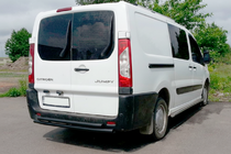 Citroen Jumpy 2007–2017 гг. Задняя дуга Double Black (нерж. сталь) фото 2
