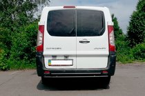 Citroen Jumpy 2007–2017 гг. Задняя дуга Double Black (нерж. сталь) фото 3